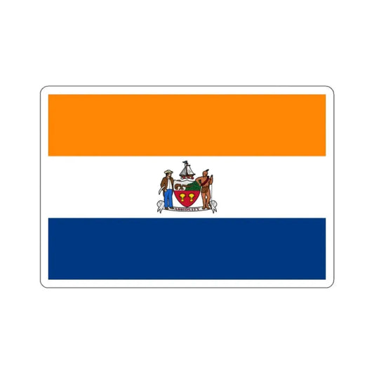 Flag of Albany, New York - STICKER Vinyl Kiss-Cut Decal 2 Inch White - The Sticker Space