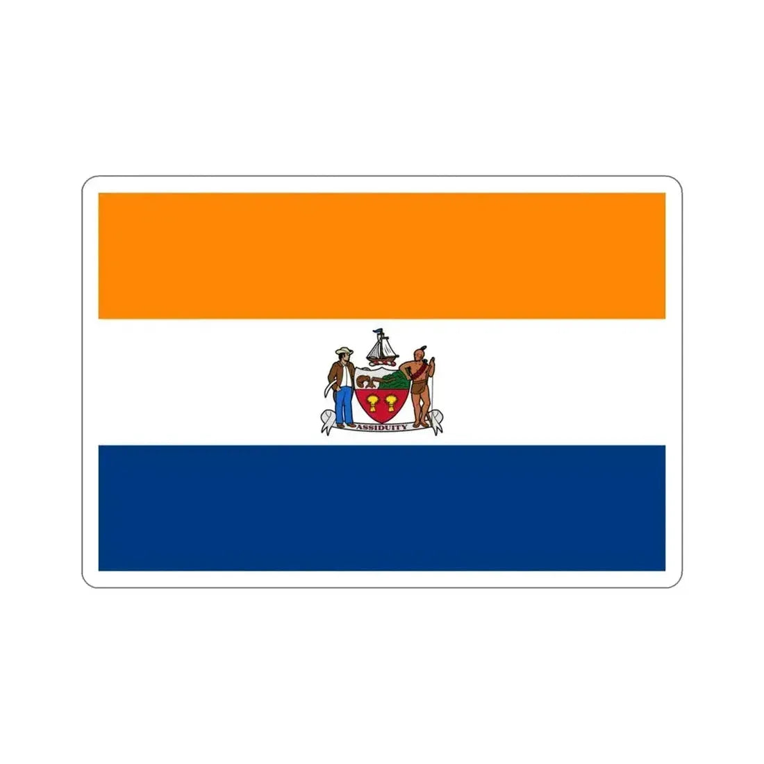 Flag of Albany New York USA STICKER Vinyl Die-Cut Decal 4 Inch - The Sticker Space