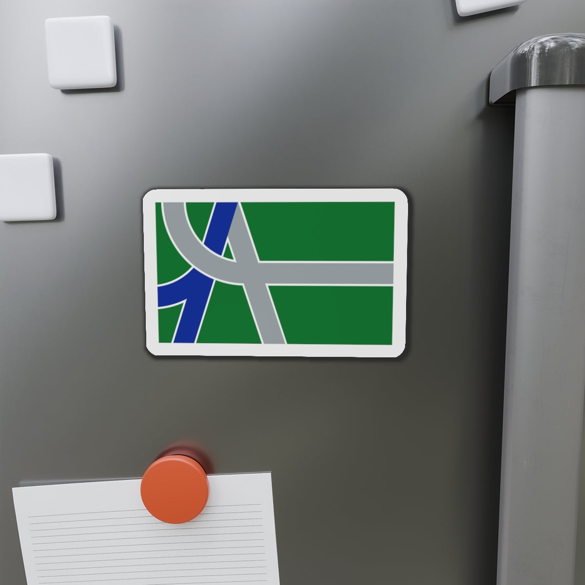 Flag of Albany Oregon - Die-Cut Magnet-The Sticker Space