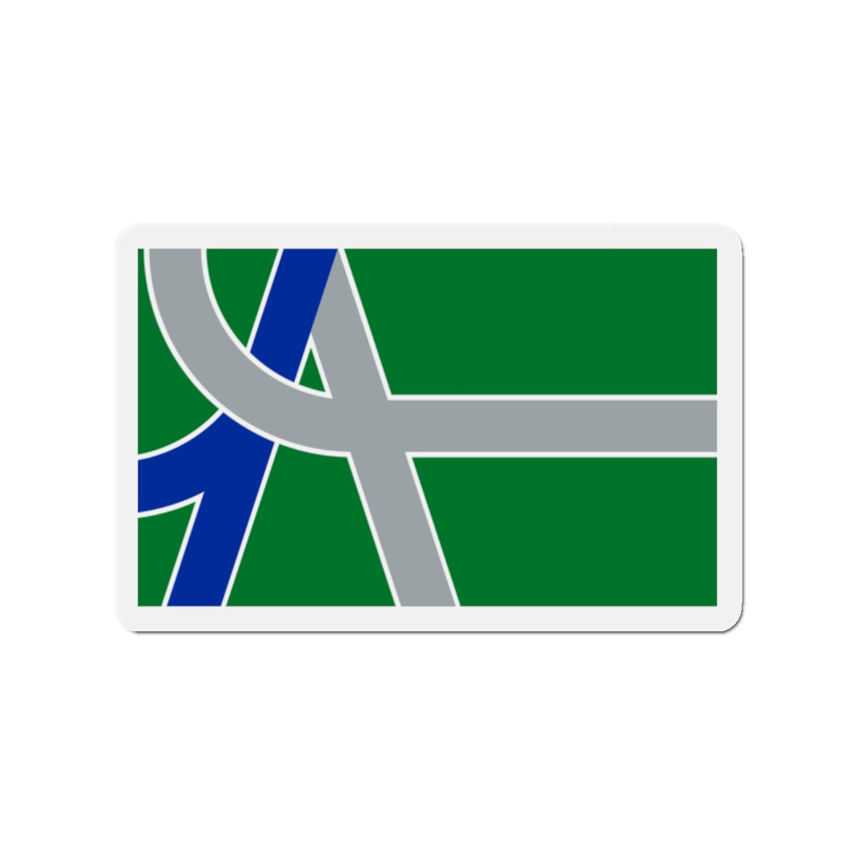 Flag of Albany Oregon - Die-Cut Magnet-2" x 2"-The Sticker Space