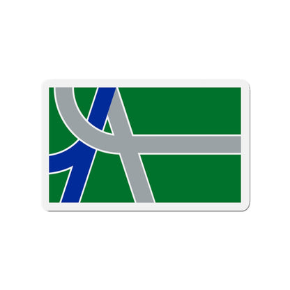 Flag of Albany Oregon - Die-Cut Magnet-3" x 3"-The Sticker Space