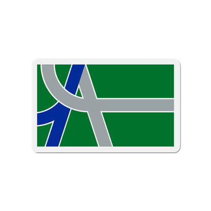 Flag of Albany Oregon - Die-Cut Magnet-4" x 4"-The Sticker Space