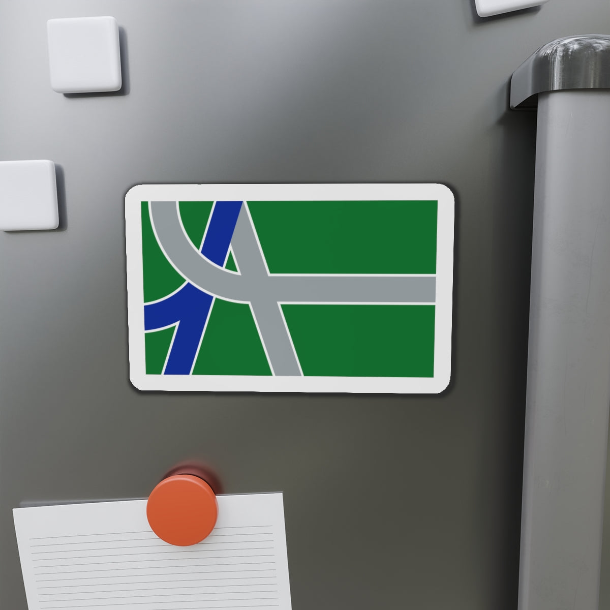 Flag of Albany Oregon - Die-Cut Magnet-The Sticker Space