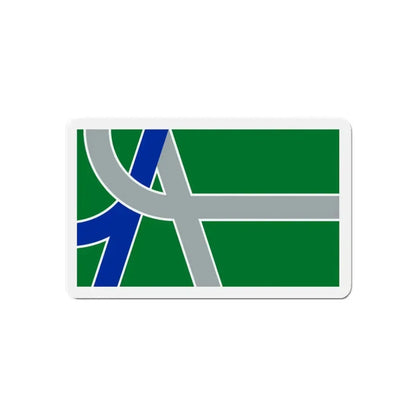 Flag of Albany Oregon - Refrigerator Magnet 6 Inch - The Sticker Space