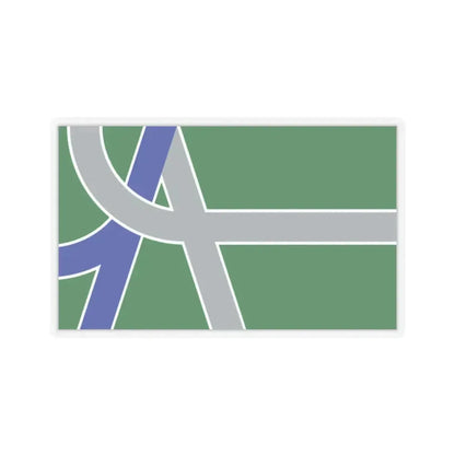 Flag of Albany, Oregon - STICKER Vinyl Kiss-Cut Decal 2 Inch Transparent - The Sticker Space