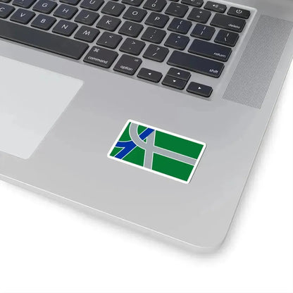 Flag of Albany, Oregon - STICKER Vinyl Kiss-Cut Decal - The Sticker Space