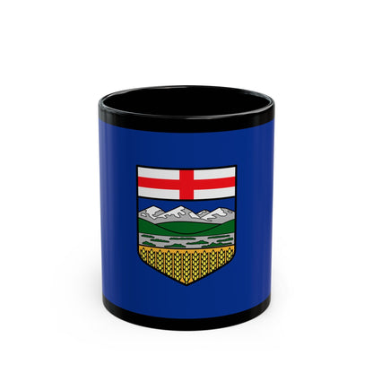 Flag of Alberta Canada - Black Coffee Mug-11oz-The Sticker Space