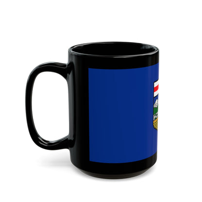 Flag of Alberta Canada - Black Coffee Mug-The Sticker Space