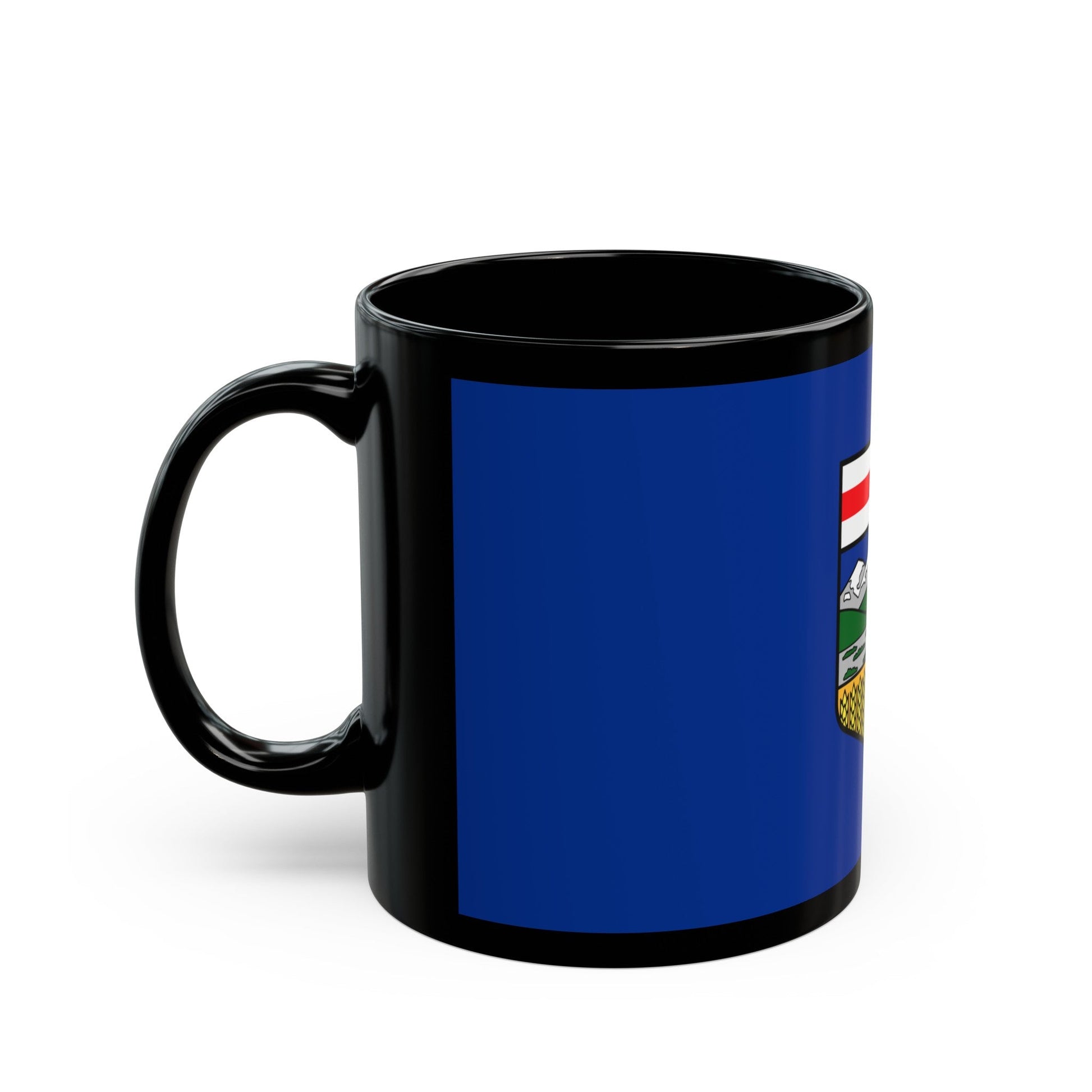 Flag of Alberta Canada - Black Coffee Mug-The Sticker Space