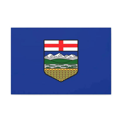 Flag of Alberta Canada - Canvas Wall Art 24″ x 16″ 1.25" - The Sticker Space