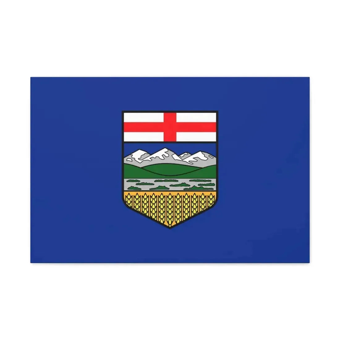 Flag of Alberta Canada - Canvas Wall Art 30" x 20" 1.25" - The Sticker Space