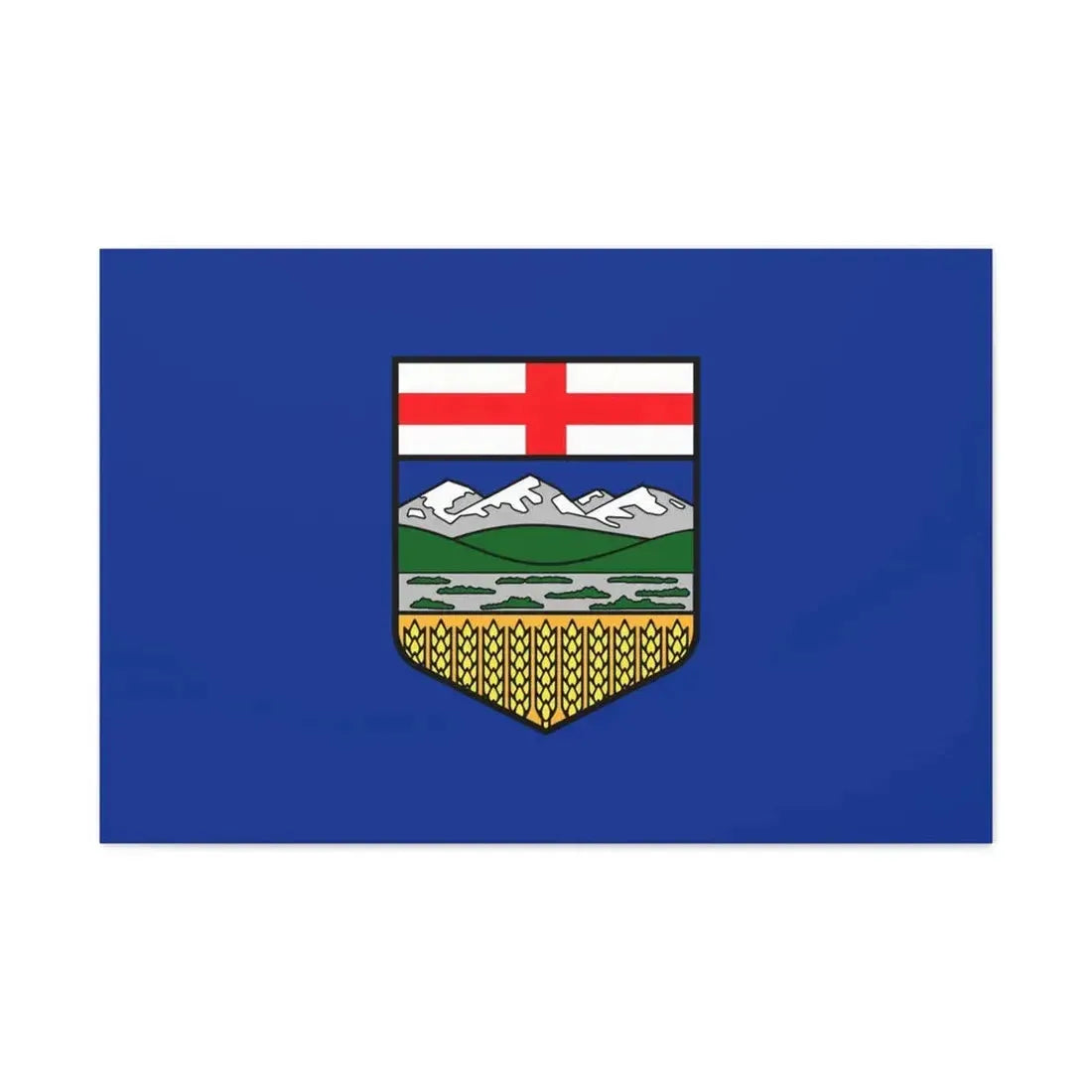 Flag of Alberta Canada - Canvas Wall Art - The Sticker Space