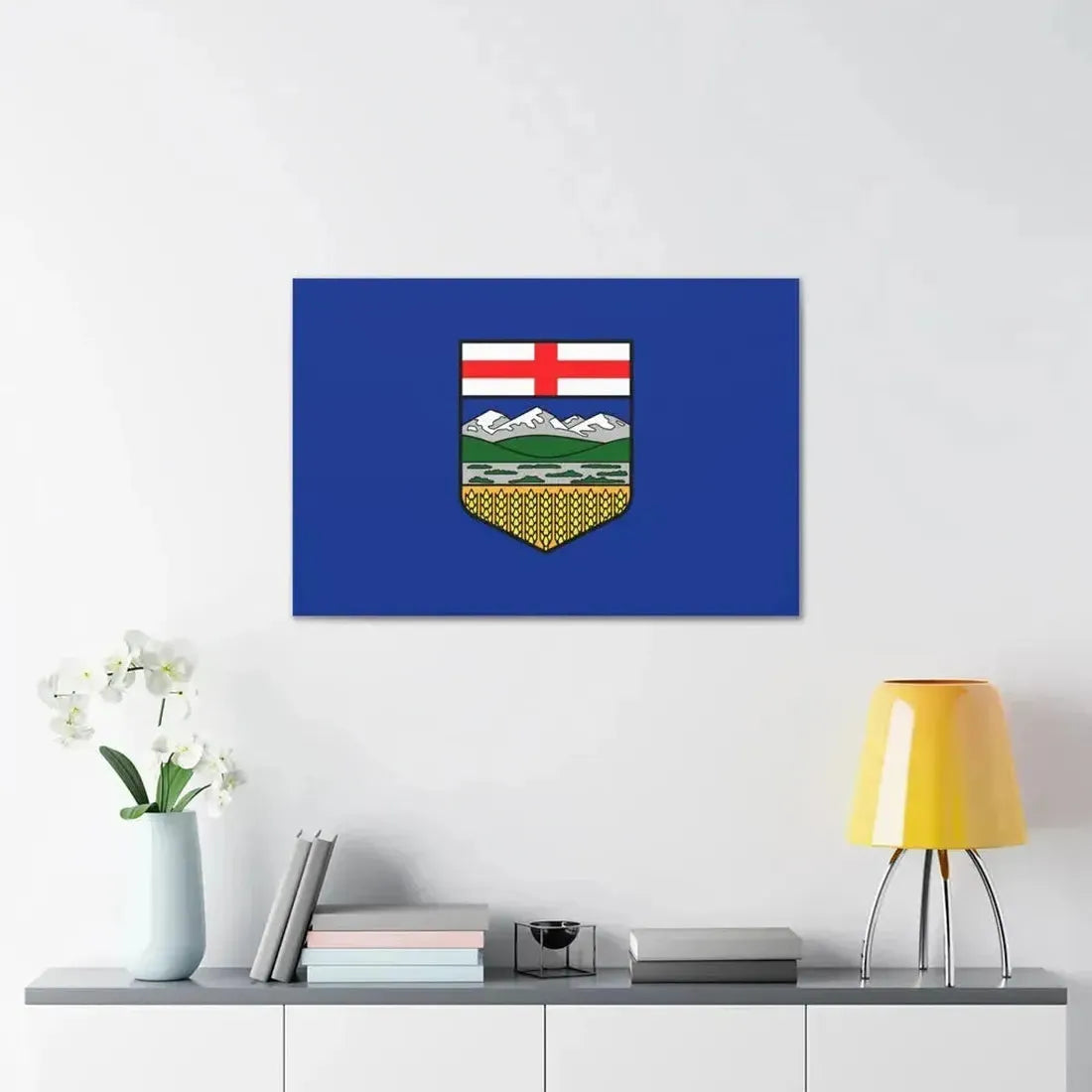 Flag of Alberta Canada - Canvas Wall Art - The Sticker Space