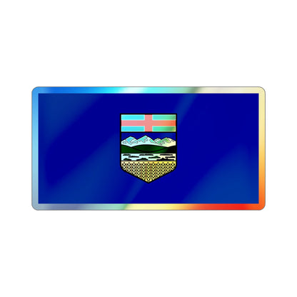 Flag of Alberta Canada Holographic STICKER Die-Cut Vinyl Decal-3 Inch-The Sticker Space