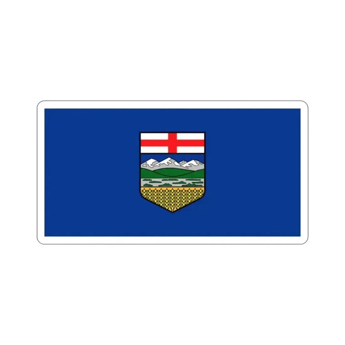 Flag of Alberta Canada STICKER Vinyl Die-Cut Decal 2 Inch - The Sticker Space