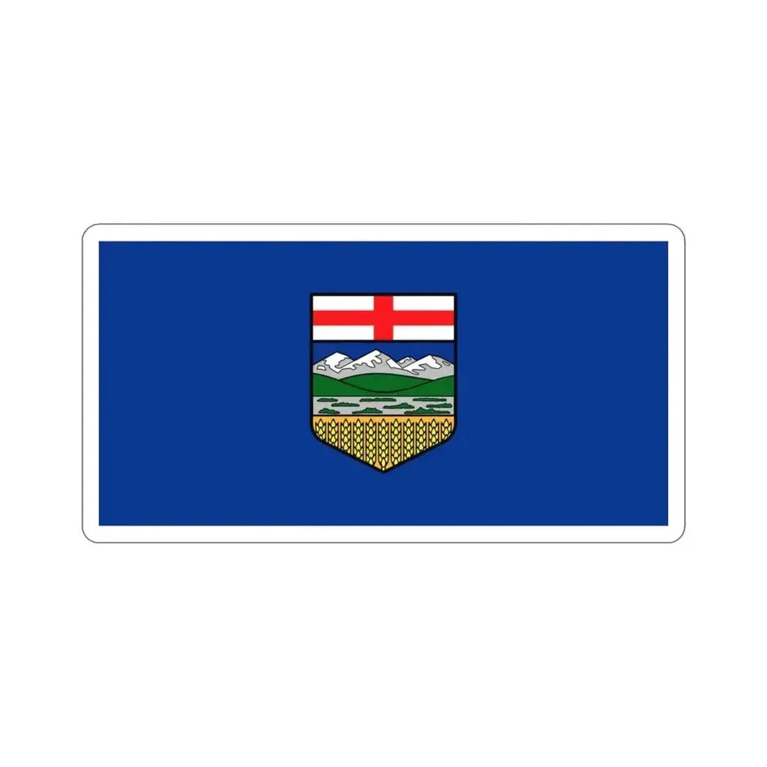 Flag of Alberta Canada STICKER Vinyl Die-Cut Decal 3 Inch - The Sticker Space