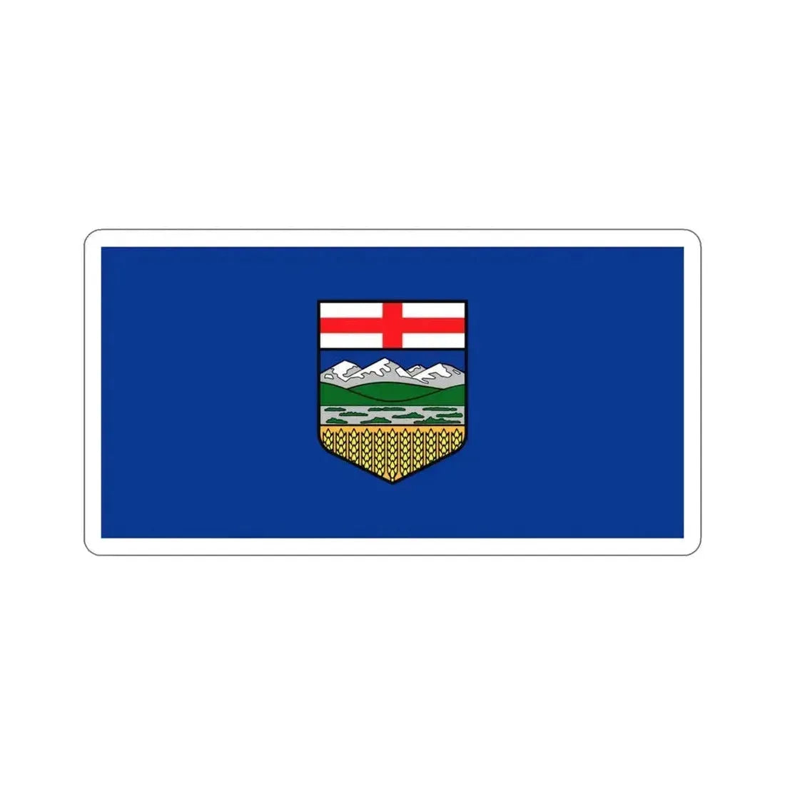 Flag of Alberta Canada STICKER Vinyl Die-Cut Decal 4 Inch - The Sticker Space