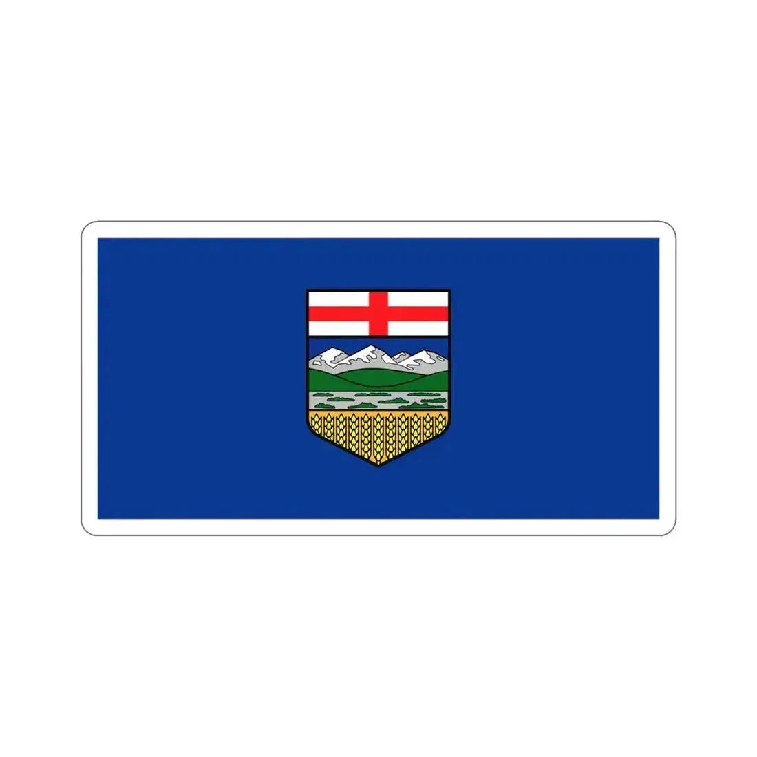Flag of Alberta Canada STICKER Vinyl Die-Cut Decal 5 Inch - The Sticker Space