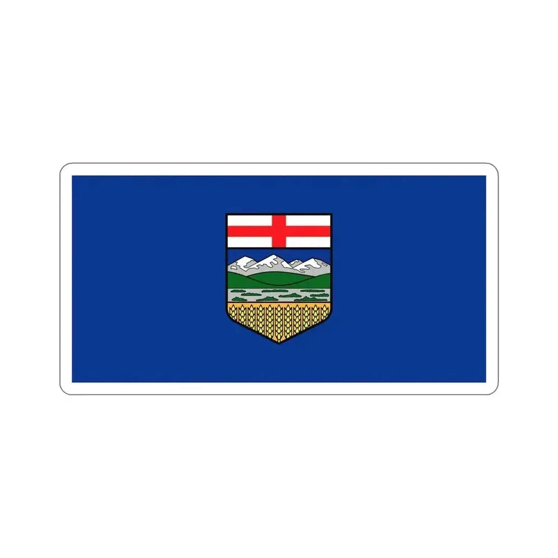 Flag of Alberta Canada STICKER Vinyl Die-Cut Decal 6 Inch - The Sticker Space