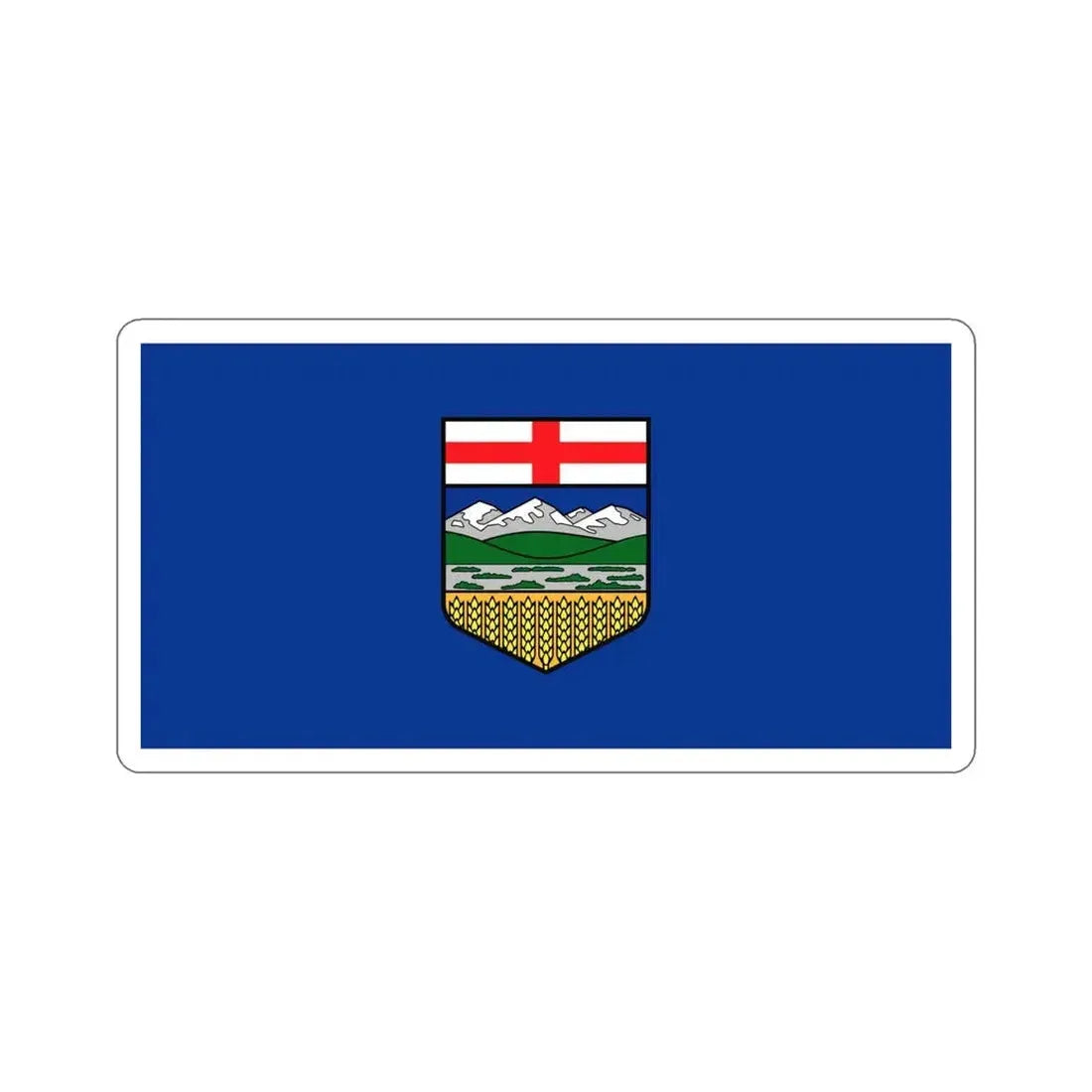 Flag of Alberta Canada STICKER Vinyl Die-Cut Decal - The Sticker Space