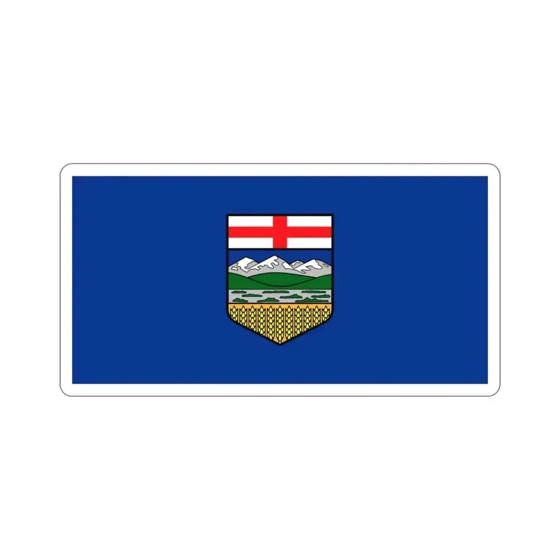Flag of Alberta Canada STICKER Vinyl Die-Cut Decal - The Sticker Space