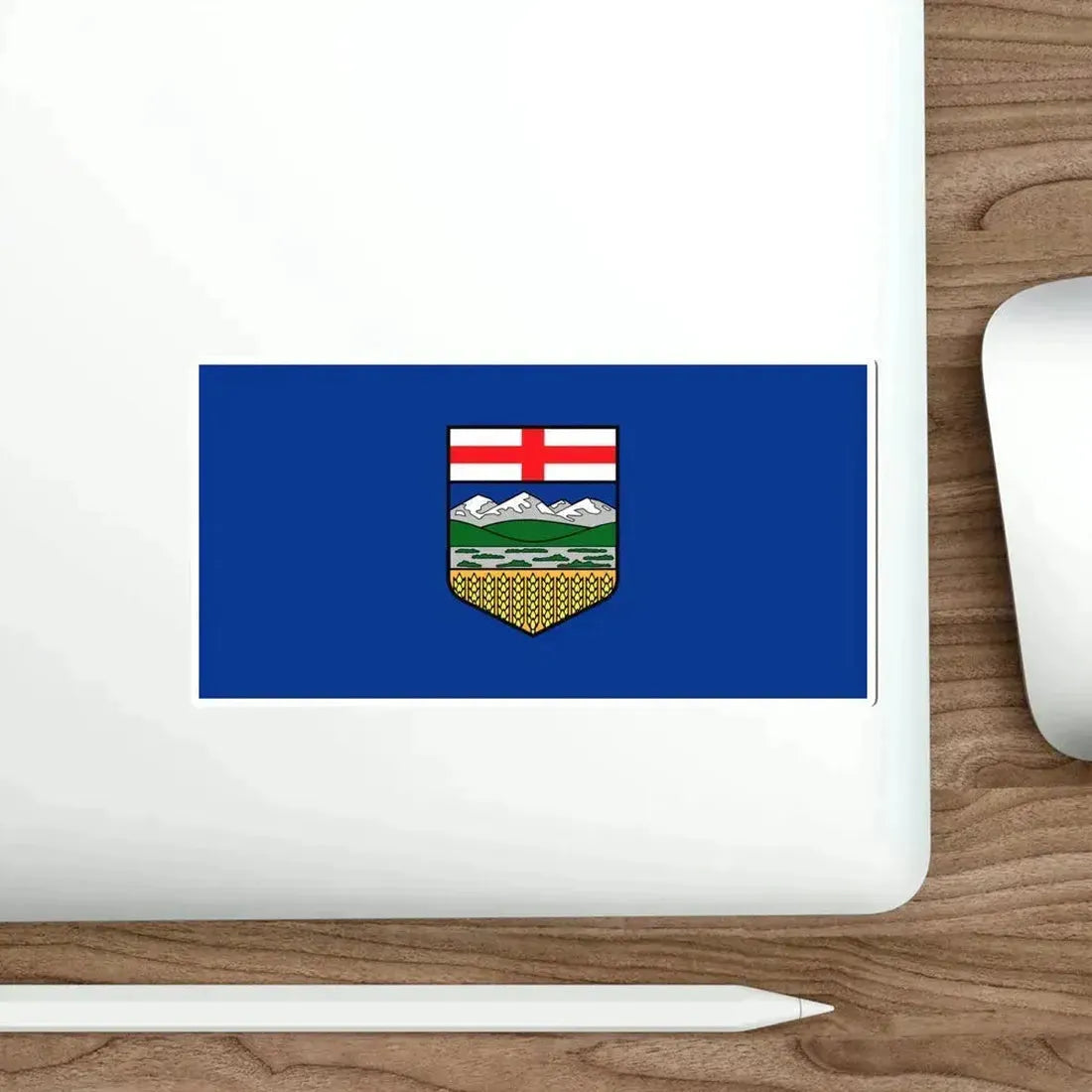 Flag of Alberta Canada STICKER Vinyl Die-Cut Decal - The Sticker Space