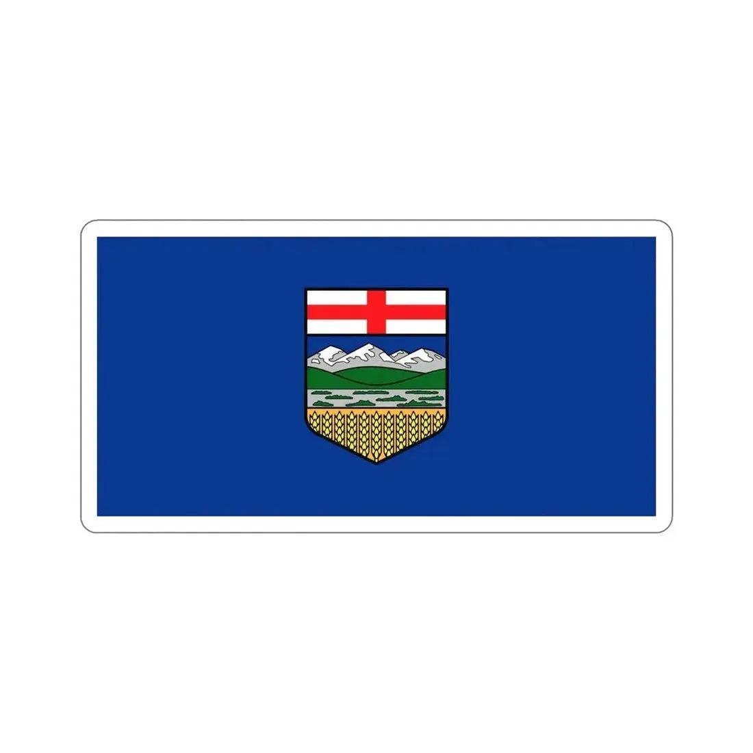Flag of Alberta Canada STICKER Vinyl Die-Cut Decal - The Sticker Space