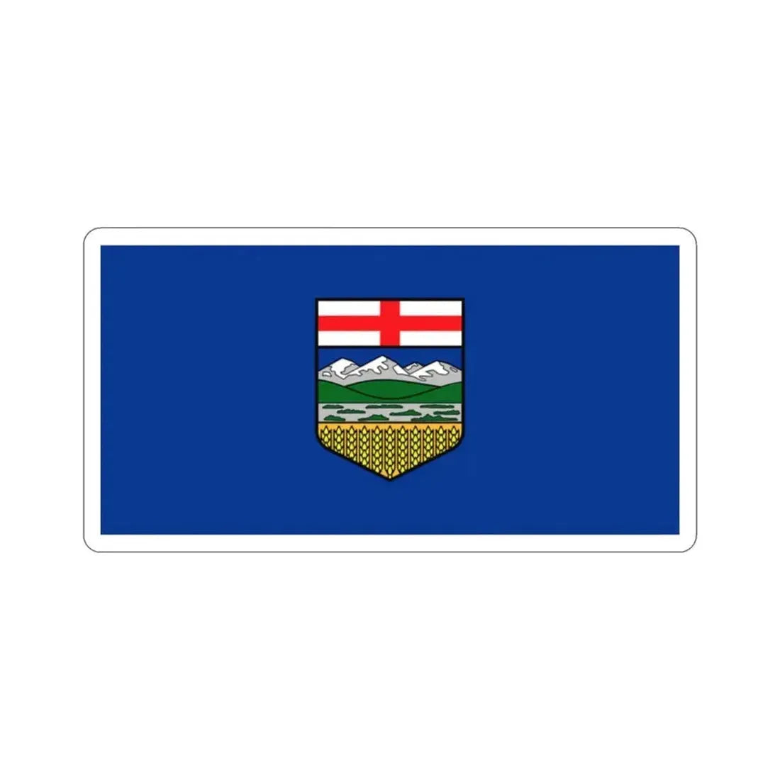 Flag of Alberta Canada STICKER Vinyl Die-Cut Decal - The Sticker Space