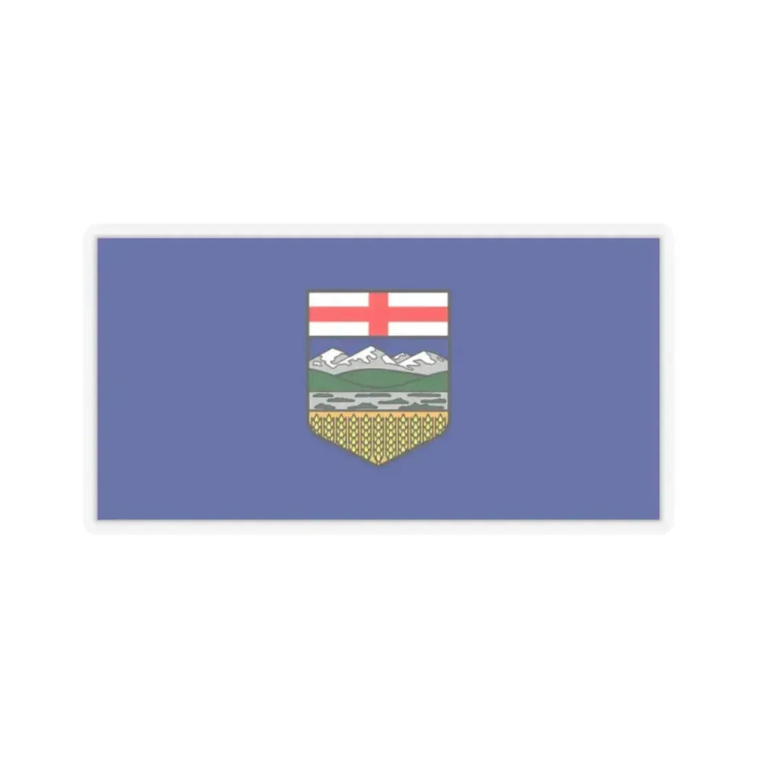 Flag of Alberta Canada - STICKER Vinyl Kiss-Cut Decal 2 Inch Transparent - The Sticker Space