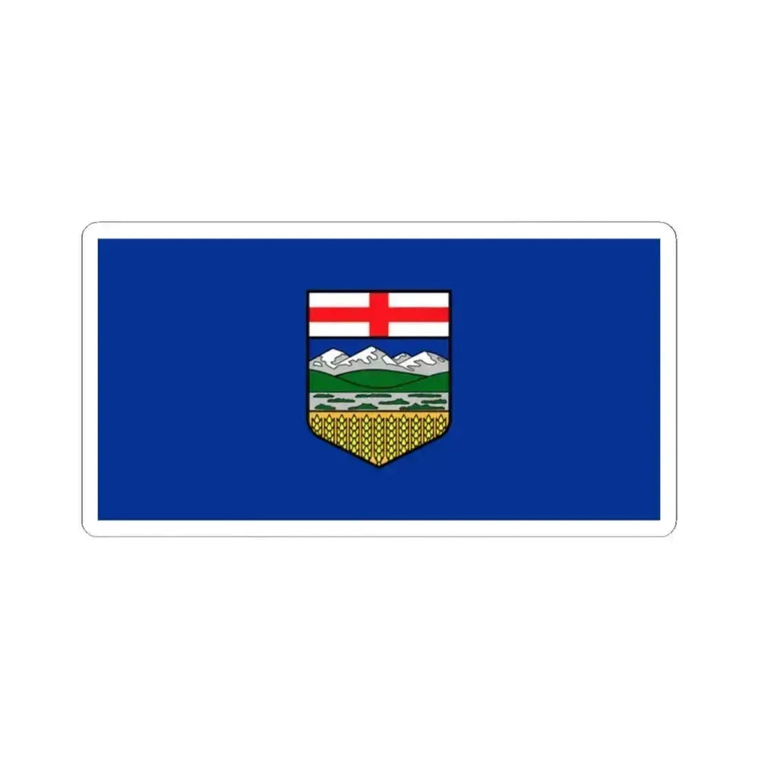 Flag of Alberta Canada - STICKER Vinyl Kiss-Cut Decal 2 Inch White - The Sticker Space