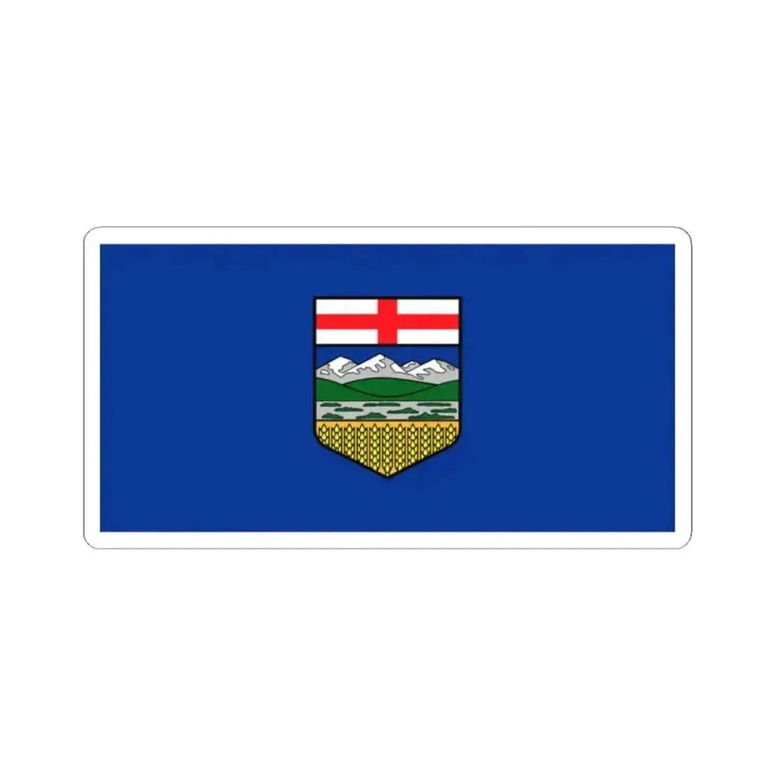 Flag of Alberta (Canada) STICKER Vinyl Kiss-Cut Decal 2 Inch White - The Sticker Space