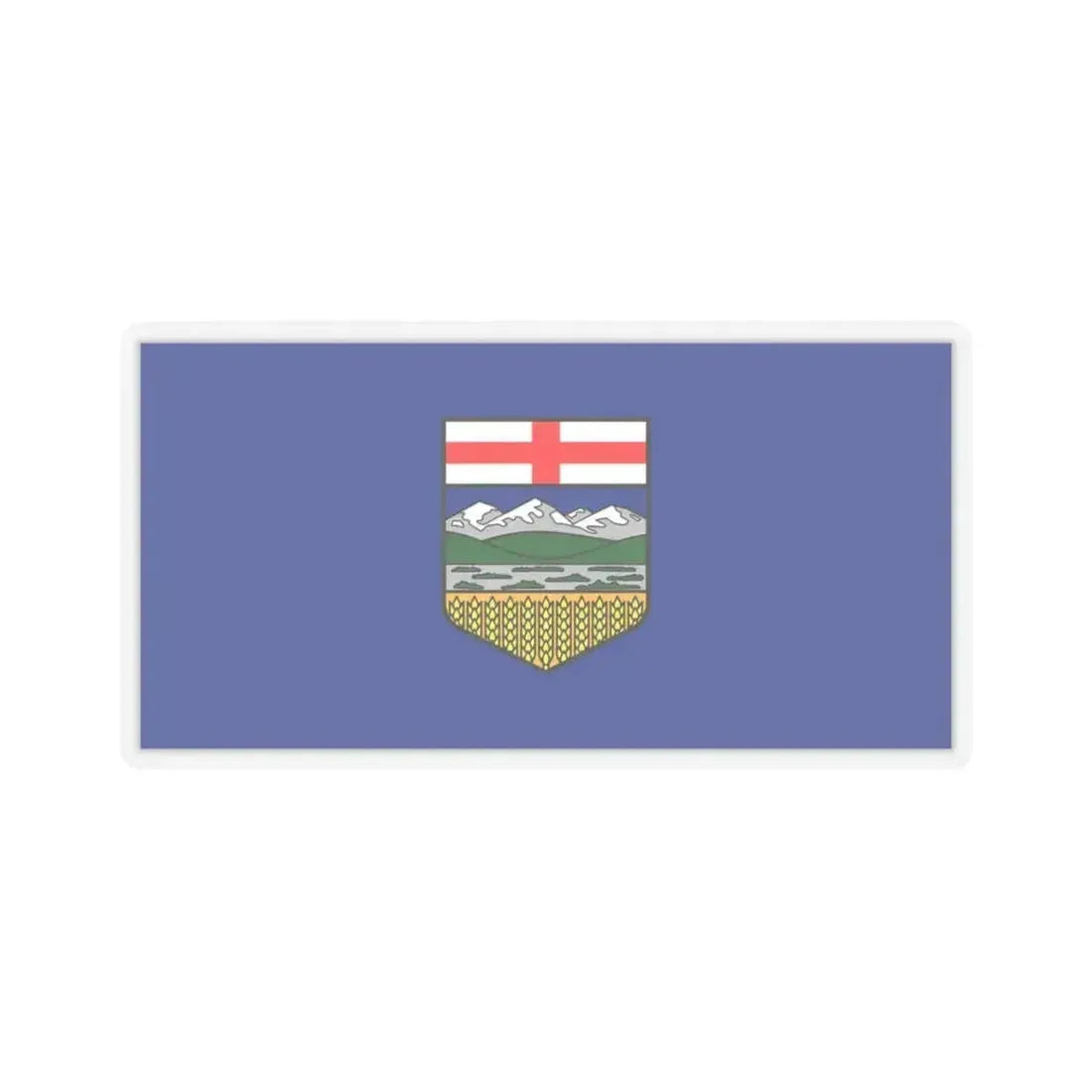 Flag of Alberta Canada - STICKER Vinyl Kiss-Cut Decal 3 Inch Transparent - The Sticker Space