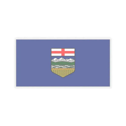 Flag of Alberta Canada - STICKER Vinyl Kiss-Cut Decal 3 Inch Transparent - The Sticker Space