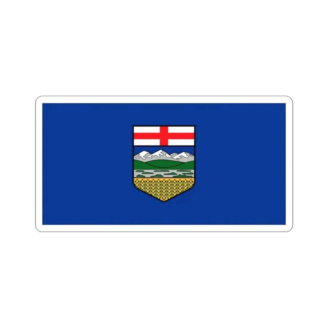 Flag of Alberta (Canada) STICKER Vinyl Kiss-Cut Decal 3 Inch White - The Sticker Space