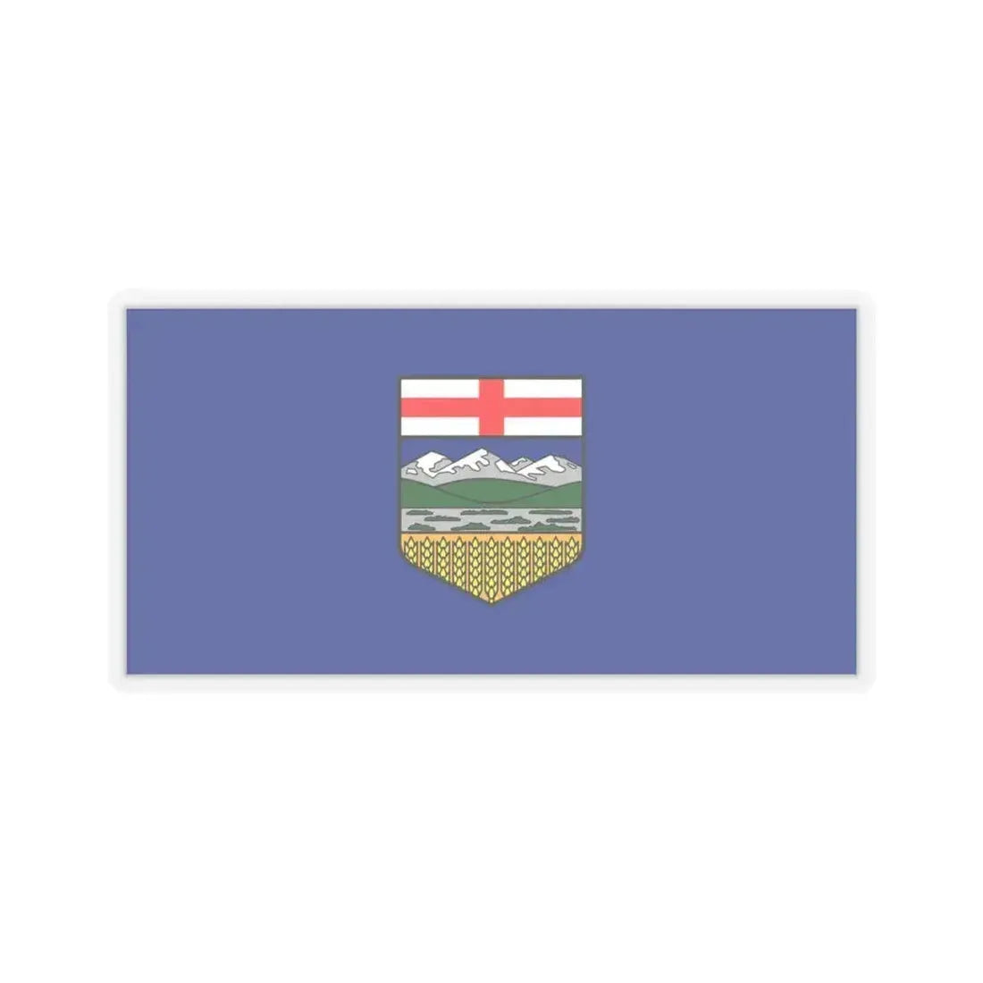 Flag of Alberta Canada - STICKER Vinyl Kiss-Cut Decal 4 Inch Transparent - The Sticker Space