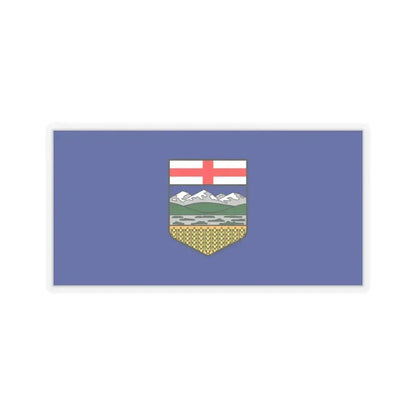 Flag of Alberta Canada - STICKER Vinyl Kiss-Cut Decal 4 Inch Transparent - The Sticker Space
