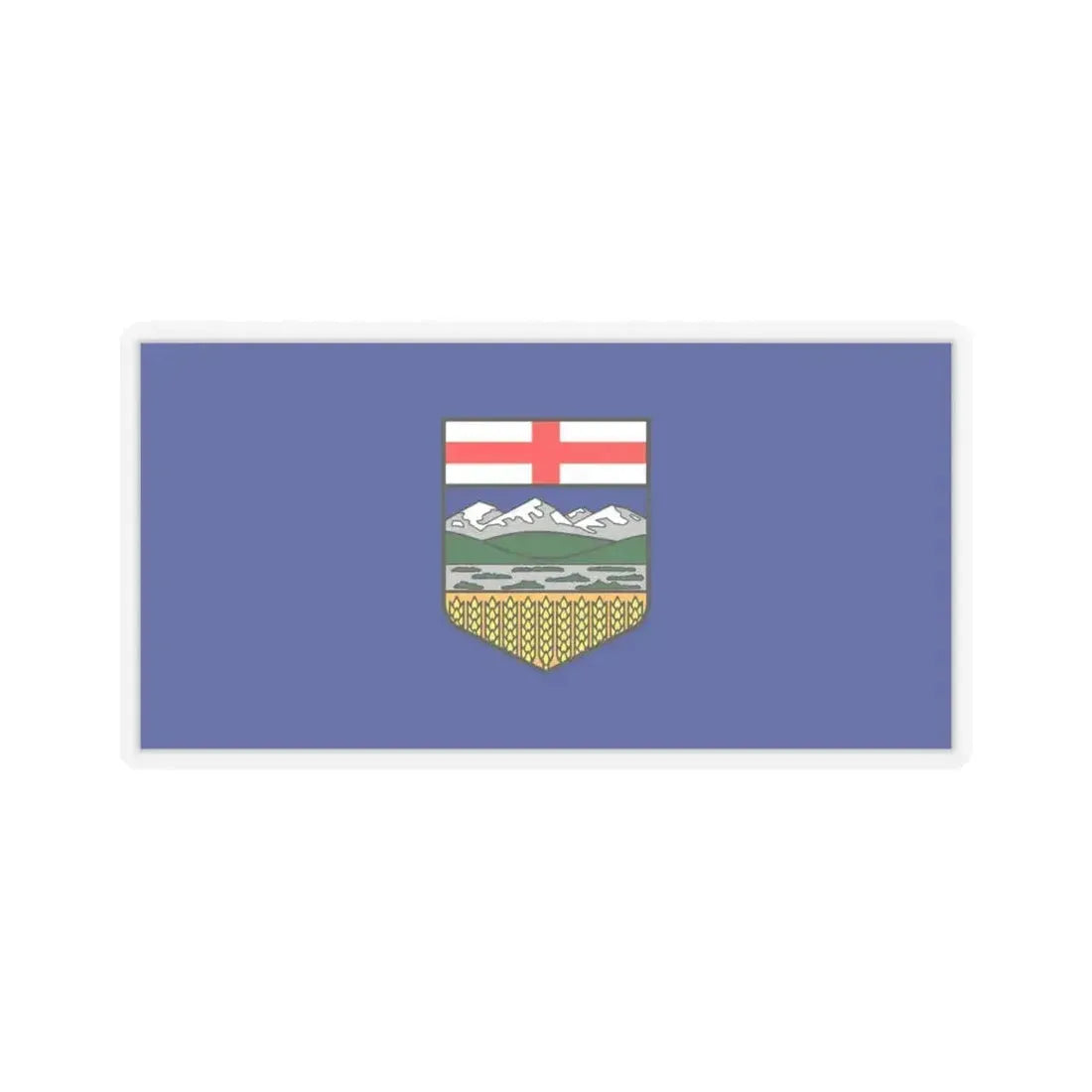 Flag of Alberta Canada - STICKER Vinyl Kiss-Cut Decal 6 Inch Transparent - The Sticker Space