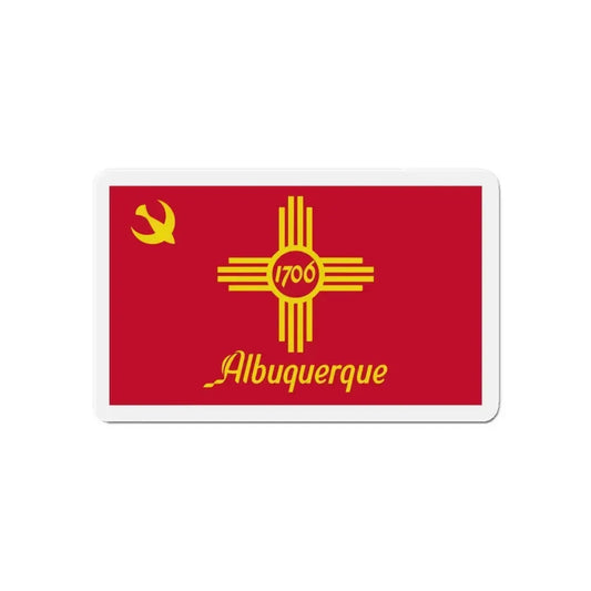 Flag of Albuquerque New Mexico - Refrigerator Magnet 6 Inch - The Sticker Space