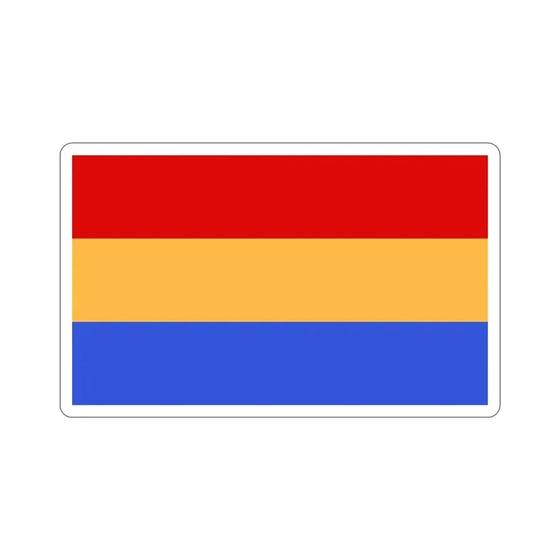 Flag of Aleksandrów Łódzki Poland STICKER Vinyl Die-Cut Decal 4 Inch - The Sticker Space