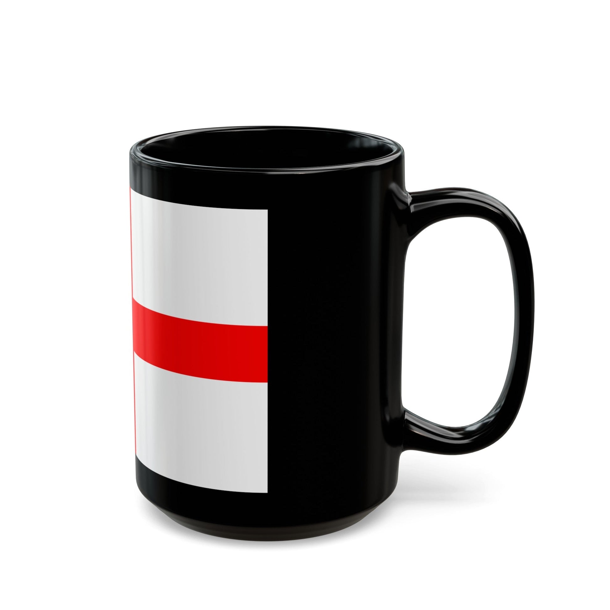 Flag of Alessandria Italy - Black Coffee Mug-The Sticker Space