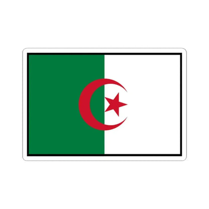 Flag of Algeria bordered (Algeria) STICKER Vinyl Kiss-Cut Decal 2 Inch White - The Sticker Space