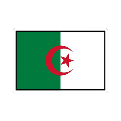 Flag of Algeria bordered (Algeria) STICKER Vinyl Kiss-Cut Decal 4 Inch White - The Sticker Space