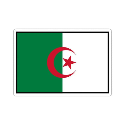 Flag of Algeria bordered (Algeria) STICKER Vinyl Kiss-Cut Decal 6 Inch White - The Sticker Space