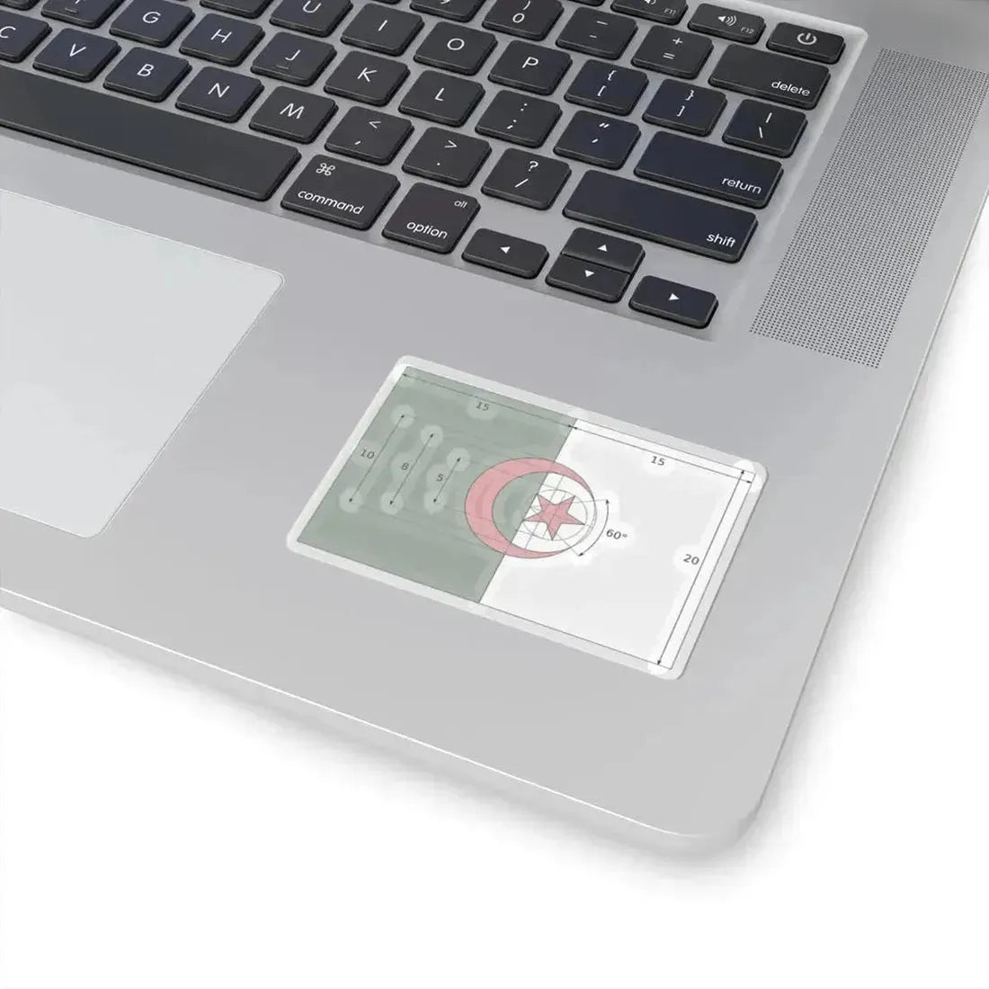 Flag of Algeria construction (Algeria) STICKER Vinyl Kiss-Cut Decal - The Sticker Space