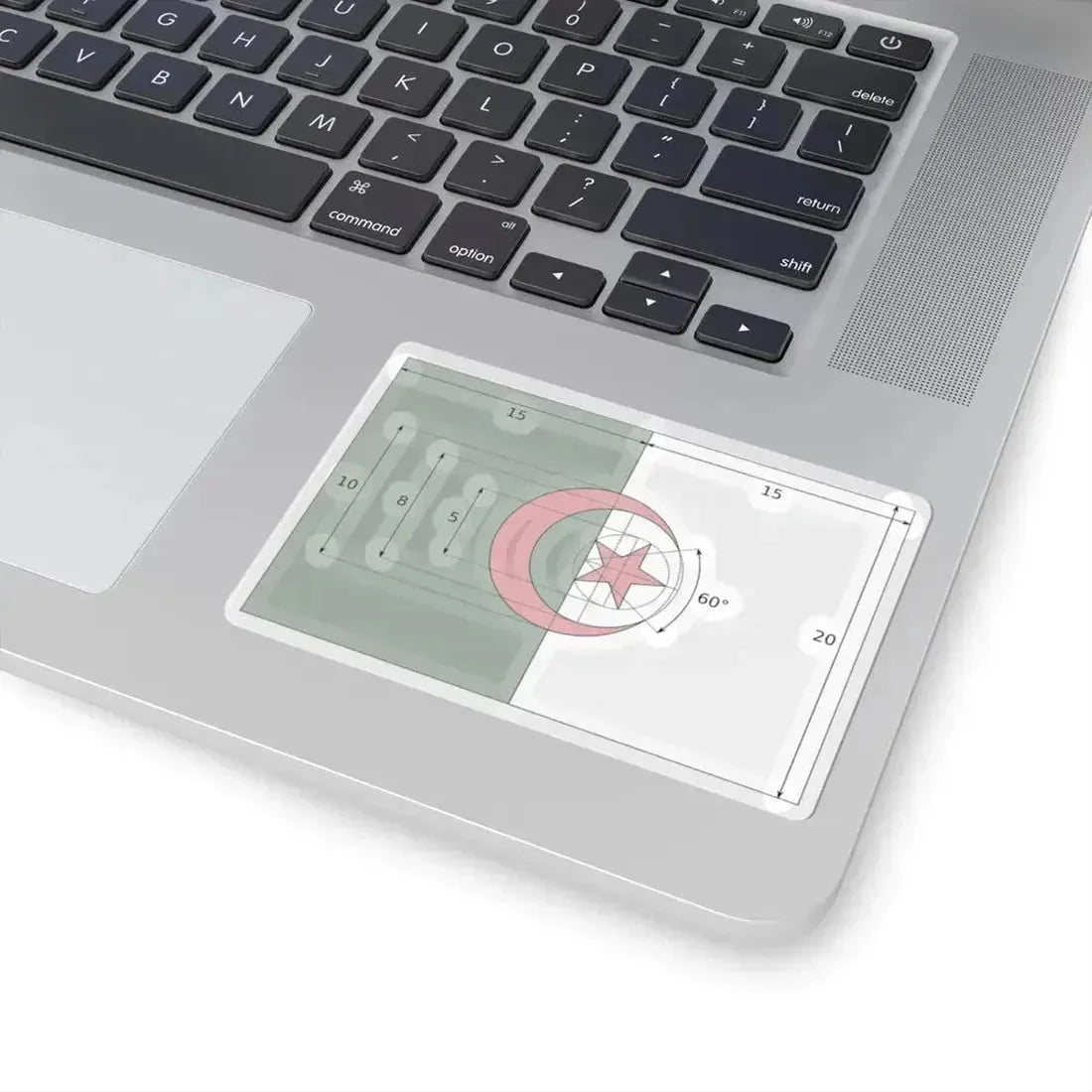 Flag of Algeria construction (Algeria) STICKER Vinyl Kiss-Cut Decal - The Sticker Space