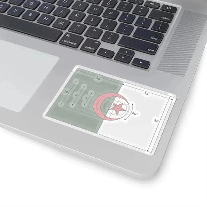 Flag of Algeria construction (Algeria) STICKER Vinyl Kiss-Cut Decal - The Sticker Space