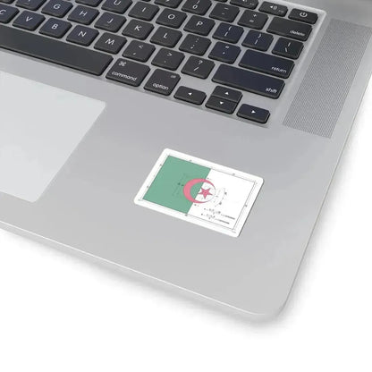 Flag of Algeria construction sheet (Algeria) STICKER Vinyl Kiss-Cut Decal - The Sticker Space