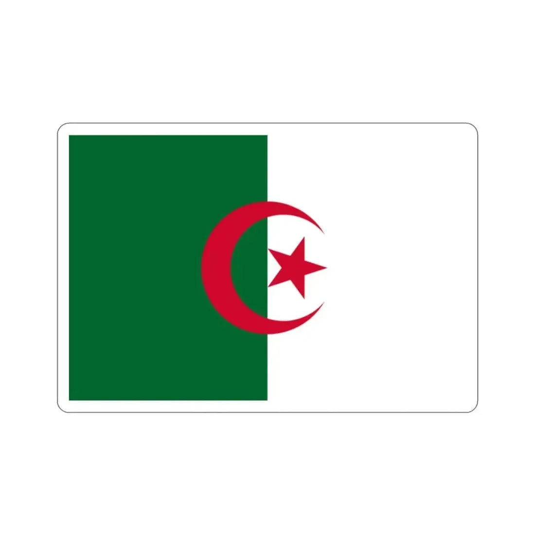 Flag of Algeria STICKER Vinyl Die-Cut Decal 2 Inch - The Sticker Space