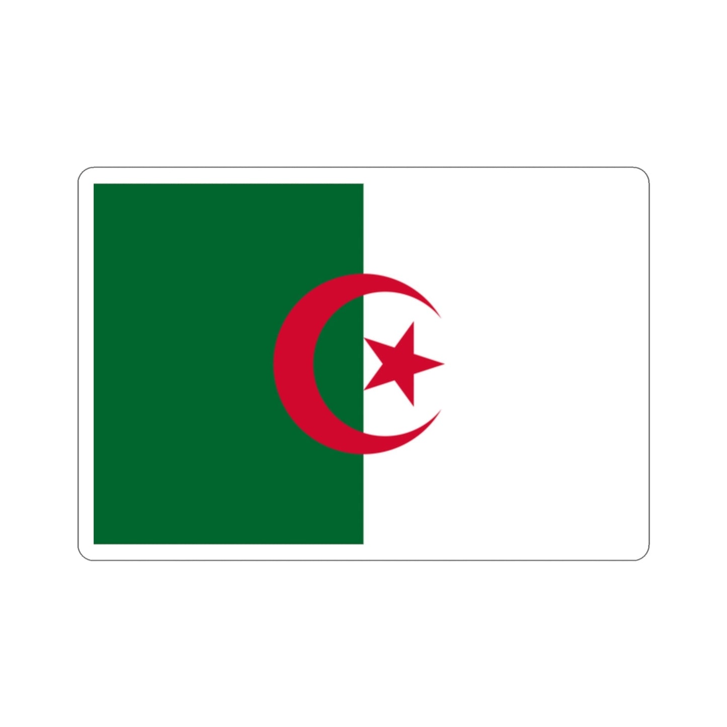 Flag of Algeria STICKER Vinyl Die-Cut Decal-2 Inch-The Sticker Space