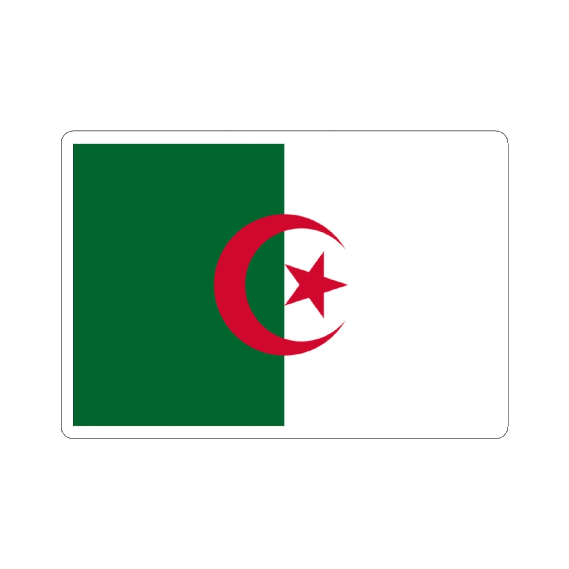 Flag of Algeria STICKER Vinyl Die-Cut Decal-2 Inch-The Sticker Space